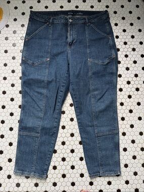 Old Navy Indigo Blue High-Rise O.G. Straight Jeans
